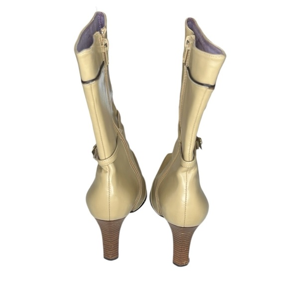 NYLA Kate Leather Boot Tan - Picture 4 of 7